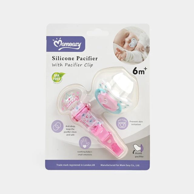 Momeasy Silicone Pacifier With Clip 45548
